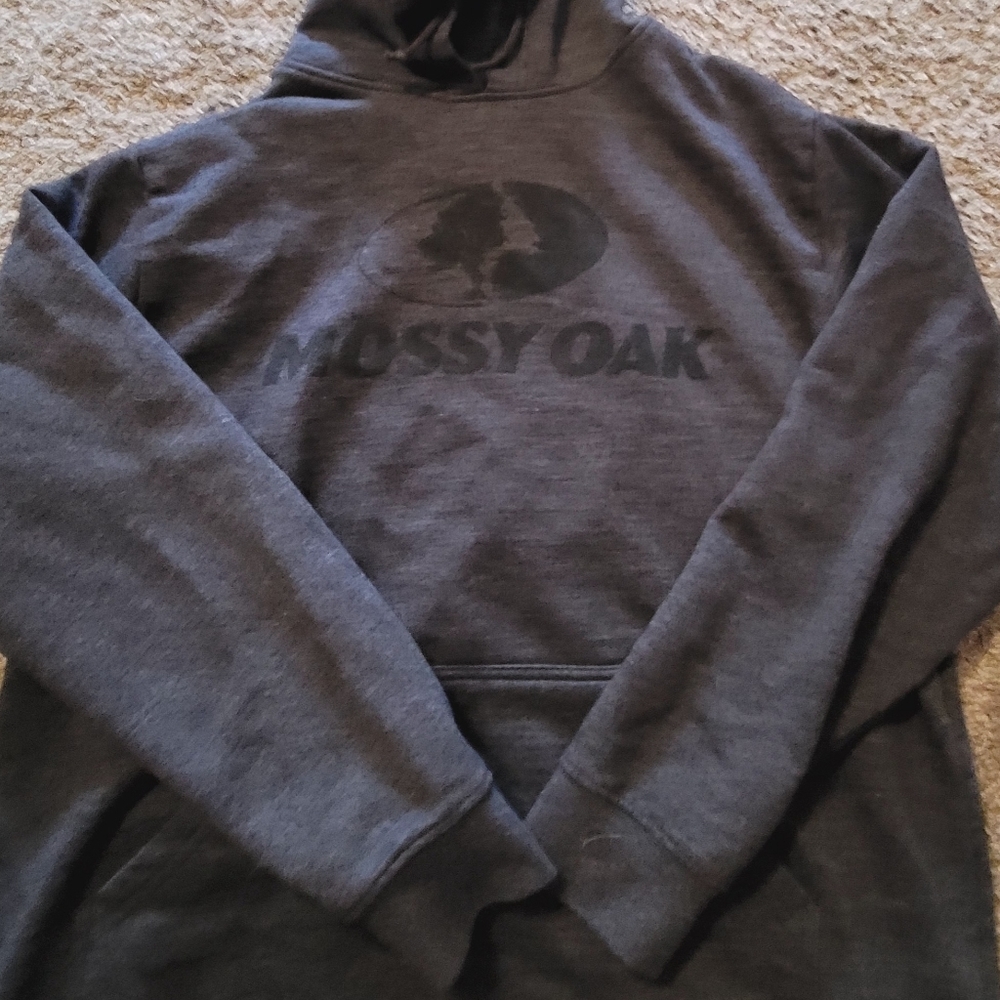 Mossy Oak Hoodia large color dark Grey heather